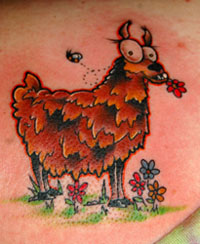 Keith B Llama Tattoo